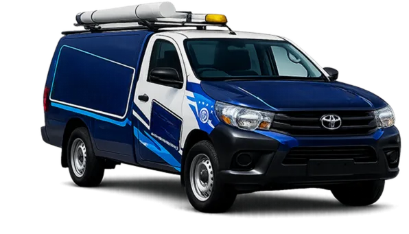 Our drain service van out on a Caringbah job