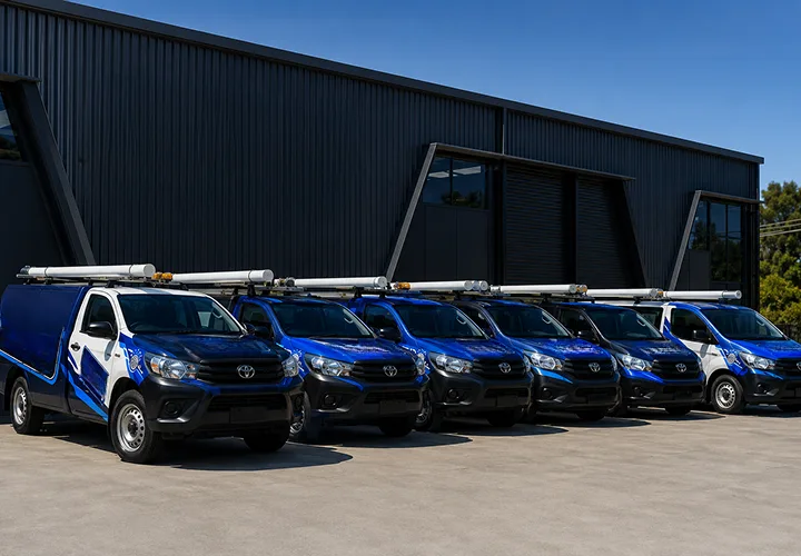 The van fleet that covers Caringbah