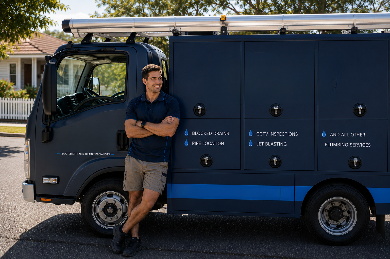 Plumber with Caringbah Blocked Drains van
